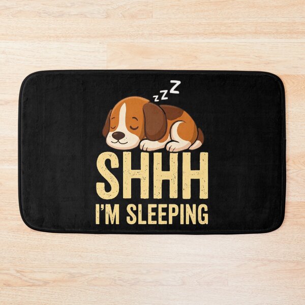 Item preview, Shhh Im Sleeping Funny Beagle Puppy Dog Retro Cartoon designed and sold by Photo-Sphere101.