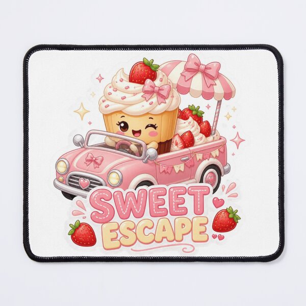 Item preview, Sweet Escape Kawaii Cupcake Sticker PNG | Cute Pink Dessert Graphic | Pastel Foodie Vinyl Decal | Girly Aesthetic Gift designed and sold by Stylestickers55.