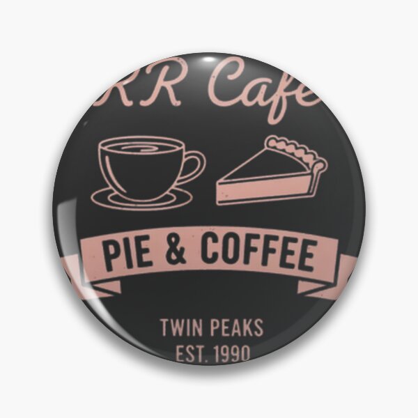 Item preview, Rr Caf Pie Coffee Twin Peaks Est With Coffee Cup And Pie Slice ⭐⭐⭐⭐⭐ designed and sold by peggybuva.
