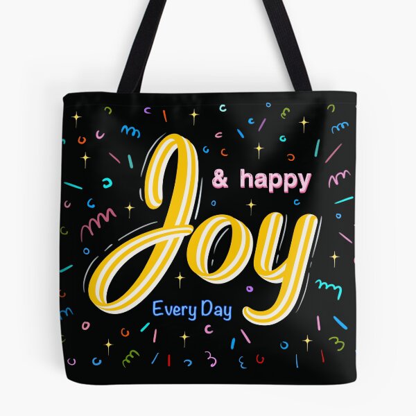 Item preview, Joy & Happy Every Day - Colorful Confetti Typography Streetwear Design designed and sold by Skayana.