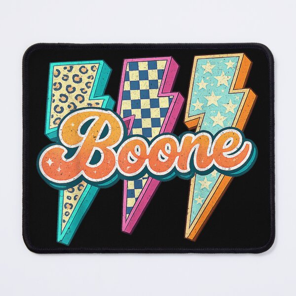 Item preview, Retro Vintage Groovy Lightning Bolt Boone Name Graphic Back To School designed and sold by DaphoLatara.
