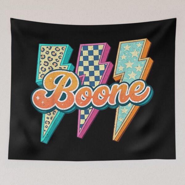 Item preview, Retro Vintage Groovy Lightning Bolt Boone Name Graphic Back To School designed and sold by DaphoLatara.