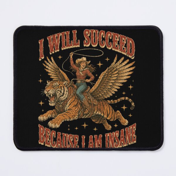 Item preview, cowgirl tiger rider western fantasy rodeo graphic designed and sold by anapldv.