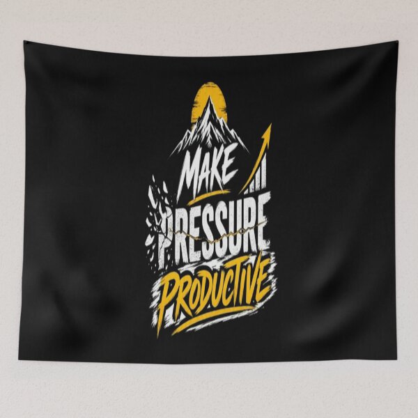 Item preview, Make Pressure Productive  Motivational Mindset Quote designed and sold by v6ziix.