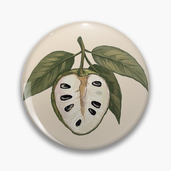 Item preview, Cherimoya Custard Apple Botanical Illustration | Exotic Tropical Fruit Art designed and sold by AgnieshkaSiwek.
