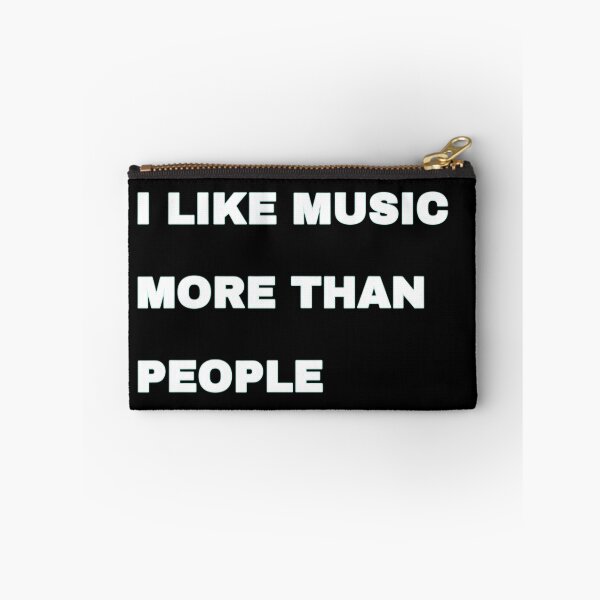 Item preview, I Like Music More Than People Funny Introvert Music Quote designed and sold by 101-Stor.