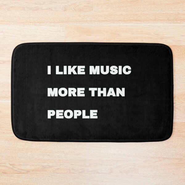 Item preview, I Like Music More Than People Funny Introvert Music Quote designed and sold by 101-Stor.