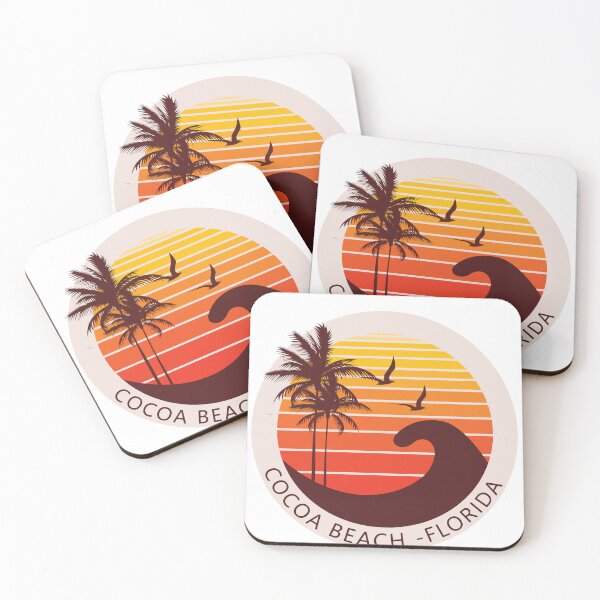 Item preview, Cocoa Beach Florida Retro Vintage Sunset designed and sold by adriana-holmes.