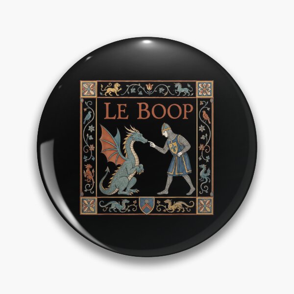 Item preview, Medieval Knight Booping Dragon Tapestry Art Funny Meme Le Boop designed and sold by DaphoLatara.