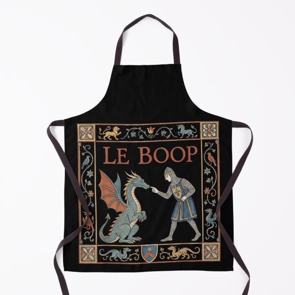 Item preview, Medieval Knight Booping Dragon Tapestry Art Funny Meme Le Boop designed and sold by DaphoLatara.