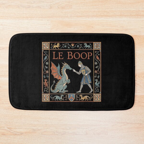 Item preview, Medieval Knight Booping Dragon Tapestry Art Funny Meme Le Boop designed and sold by DaphoLatara.