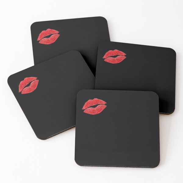 Item preview, lipstick Red Kiss Lips Minimal Glam Wall Art designed and sold by anapldv.
