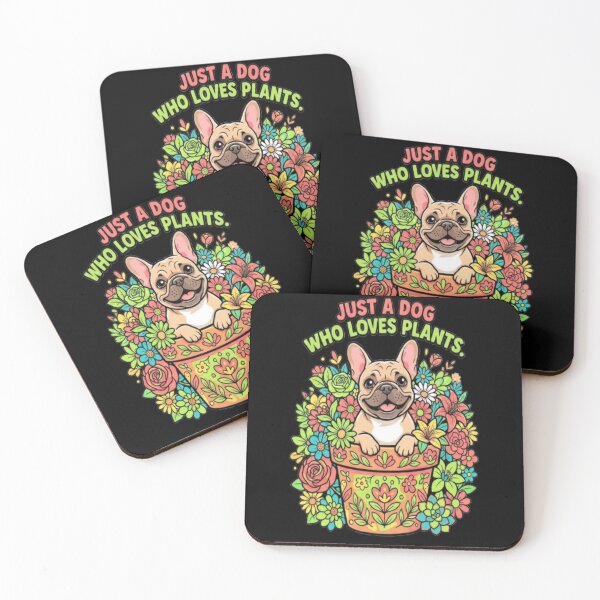 Item preview, Just a Dog Who Loves Plants French Bulldog Garden Art designed and sold by DailySparks.