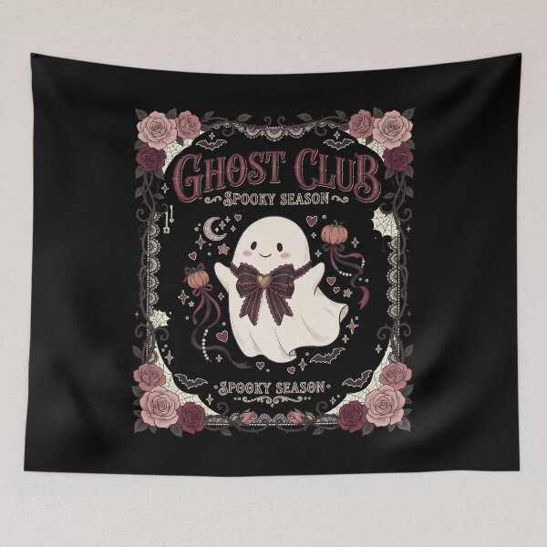Item preview, Ghost Club Spooky Season Halloween vintage design  designed and sold by LiuTiuuu.