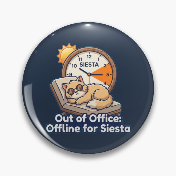 Item preview, Out Of Office Offline For Siesta - Funny Cat Sleeping designed and sold by UkrainianSpain.