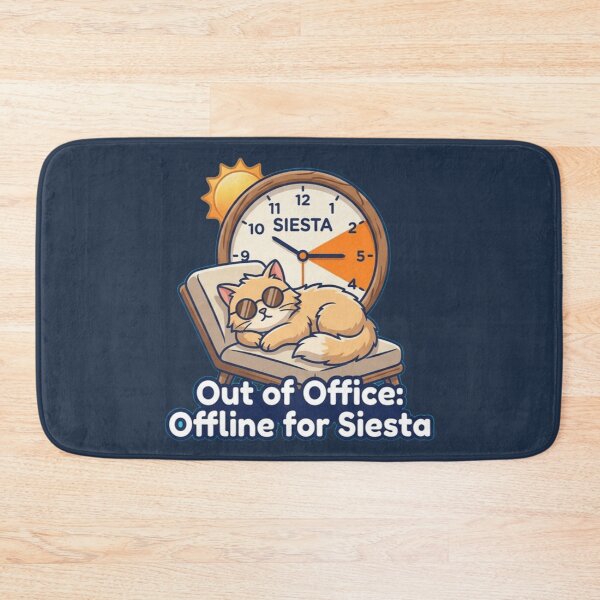 Item preview, Out Of Office Offline For Siesta - Funny Cat Sleeping designed and sold by UkrainianSpain.
