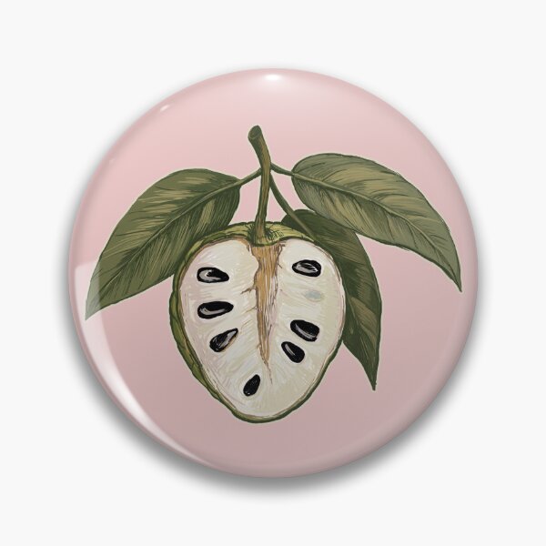 Item preview, Cherimoya Custard Apple Tropical Fruit Illustration | Exotic Fruit Art designed and sold by AgnieshkaSiwek.