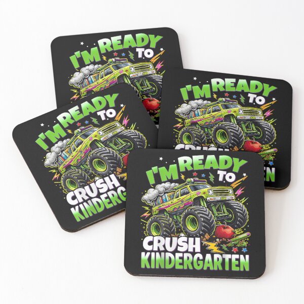 Item preview, Green Monster Truck Ready To Crush Kindergarten Back To School Graphic designed and sold by LakenDraphil.