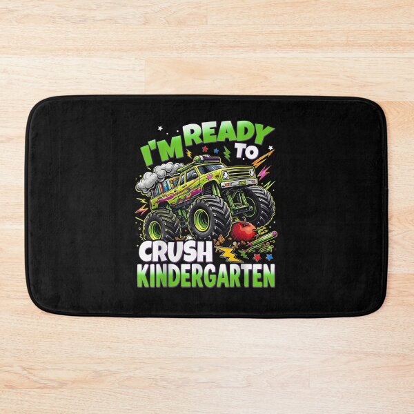 Item preview, Green Monster Truck Ready To Crush Kindergarten Back To School Graphic designed and sold by LakenDraphil.