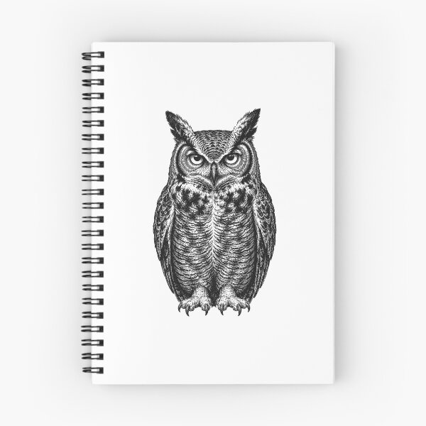 Item preview, Keeper of Wisdom – Vintage Great Horned Owl Engraving designed and sold by MotionBanana Art.