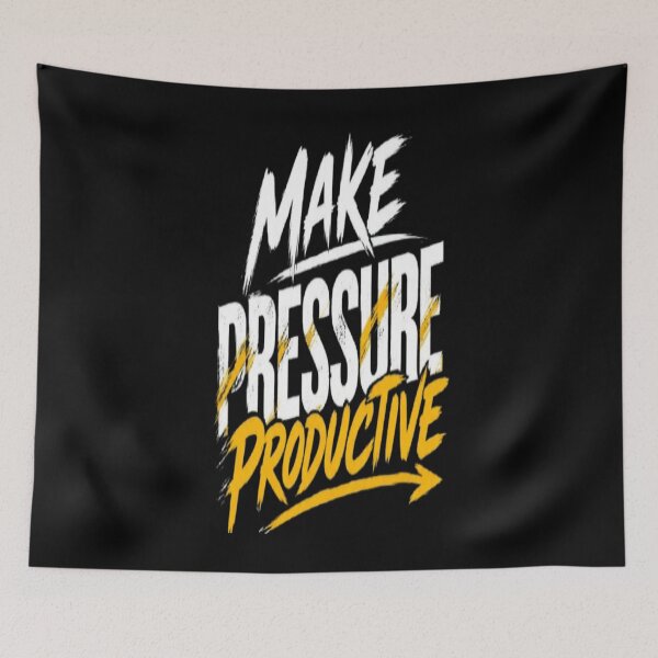 Item preview, Make Pressure Productive  Motivational Mindset Quote designed and sold by v6ziix.