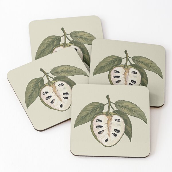 Item preview, Cherimoya Custard Apple Botanical Fruit Art | Tropical Nature Illustration designed and sold by AgnieshkaSiwek.