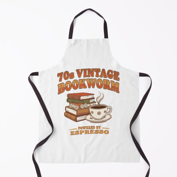 Item preview, 70s Vintage Bookworm and Espresso Retro Aesthetic designed and sold by Coffread.