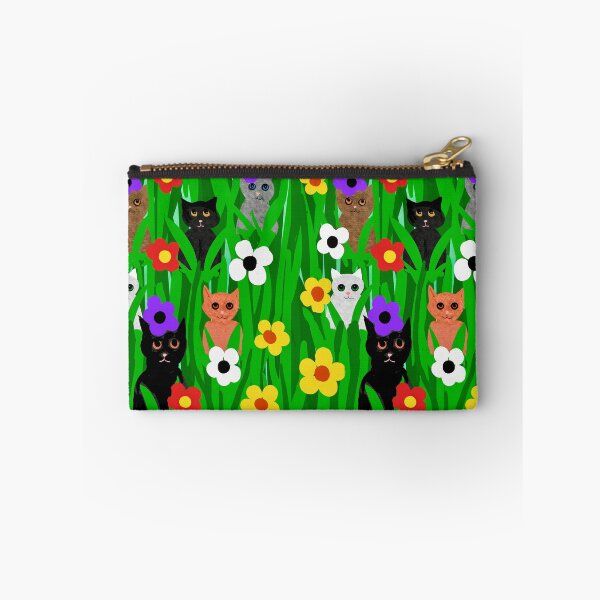 Item preview, Colorful Cats in Flower Garden designed and sold by Elaine M Hayward .