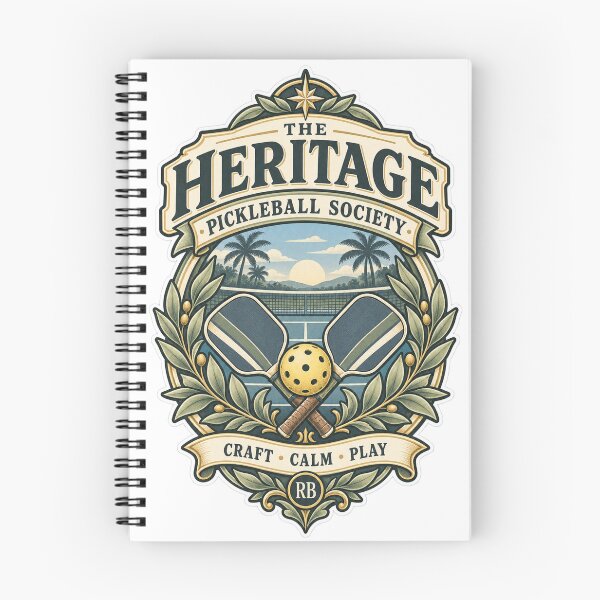 Item preview, Heritage Pickleball Society Craft Calm Play designed and sold by Rhubarb Bridge Merch.