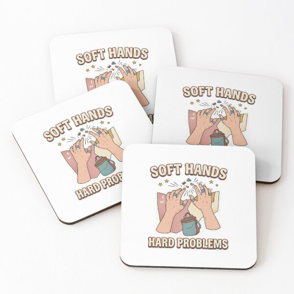 Item preview, Soft Hands Hard Problems Bouldering Humor designed and sold by GoofyShopp.