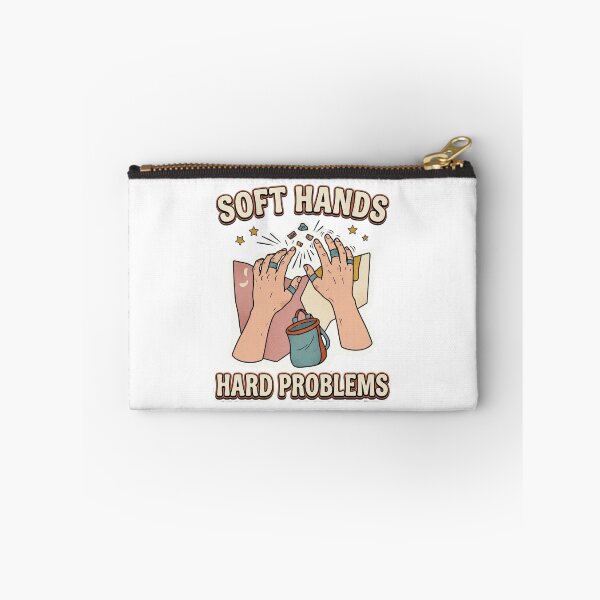 Item preview, Soft Hands Hard Problems Bouldering Humor designed and sold by GoofyShopp.