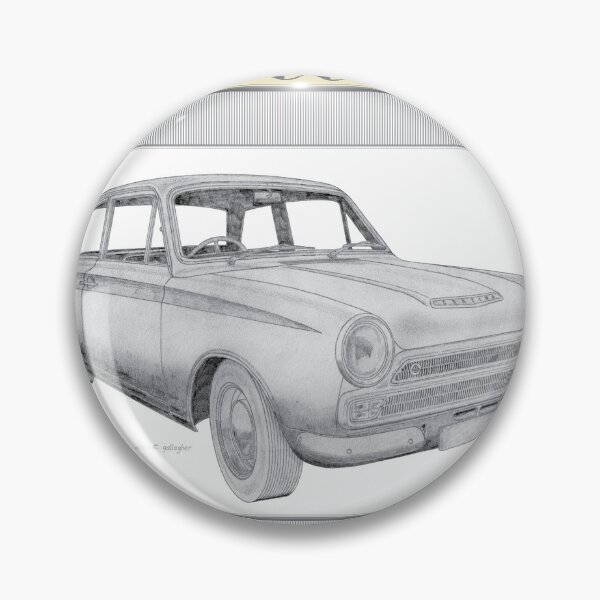 Item preview, Ford Cortina Lotus Mk1 2 Door Saloon Hand-drawn designed and sold by Classic Car Art Drawings.
