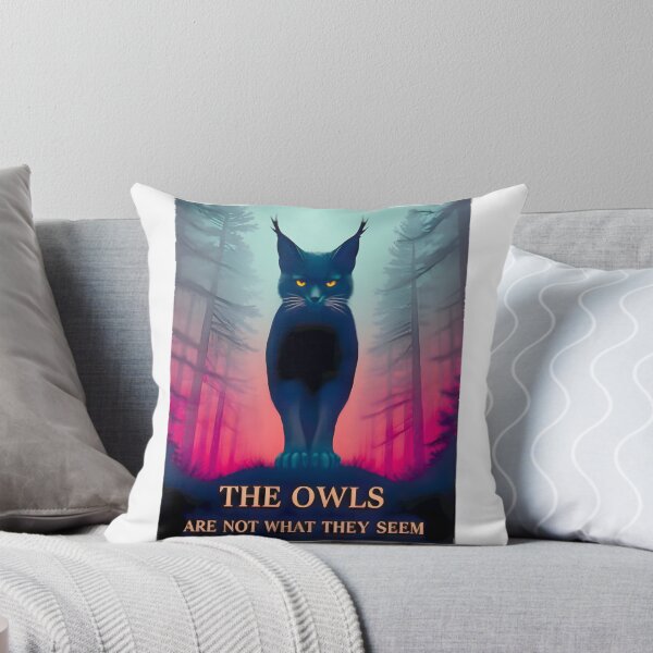 Item preview, The Owls Are Not What They Seem Lynx Silhouette Like An Owl Funny Twin Peaks Artwork ⭐⭐⭐⭐⭐ designed and sold by peggybuva.