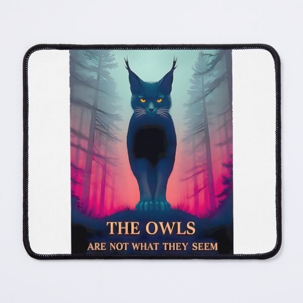 Item preview, The Owls Are Not What They Seem Lynx Silhouette Like An Owl Funny Twin Peaks Artwork ⭐⭐⭐⭐⭐ designed and sold by peggybuva.