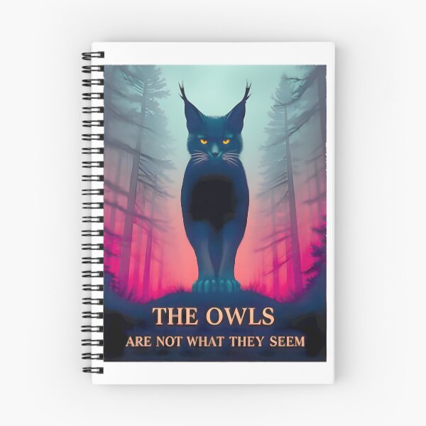 Item preview, The Owls Are Not What They Seem Lynx Silhouette Like An Owl Funny Twin Peaks Artwork ⭐⭐⭐⭐⭐ designed and sold by peggybuva.