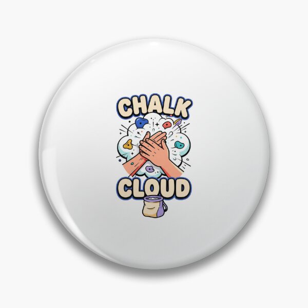 Item preview, Chalk Cloud Colorful Bouldering Art designed and sold by GoofyShopp.