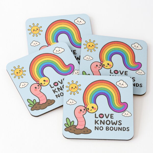Item preview, Love Knows No Bounds Kawaii Rainbow Worm designed and sold by SVox.