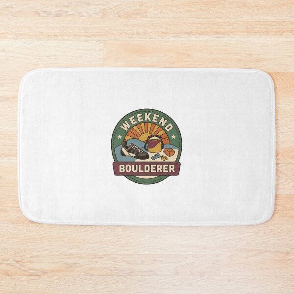 Item preview, Weekend Boulderer Vintage Climbing Badge designed and sold by GoofyShopp.