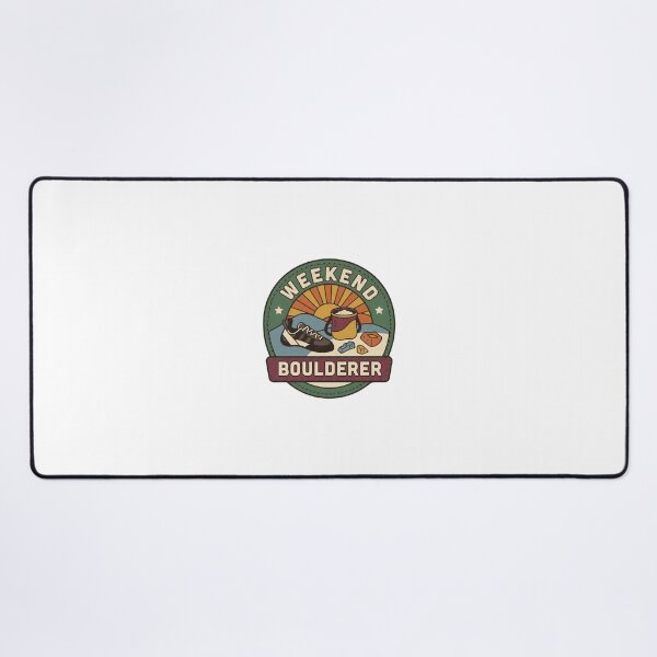 Item preview, Weekend Boulderer Vintage Climbing Badge designed and sold by GoofyShopp.