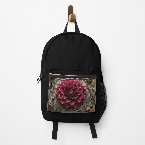 Artikelvorschau, Burgundy Dahlia Flower Botanical Floral Art entworfen und verkauft von ManJiangHong.