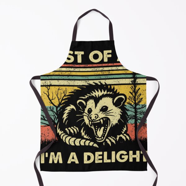Item preview, First Of All Im A Delight Sarcastic Angry Opossum designed and sold by The Moth's Nest.