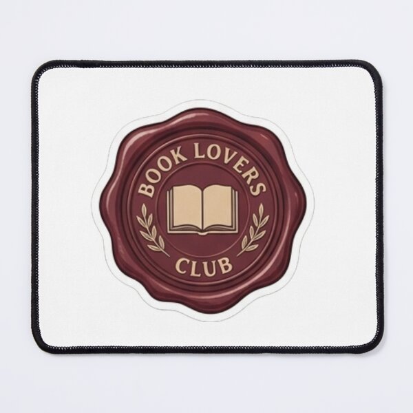 Item preview, "Book Lovers Club" – Classic vintage wax seal style round badge. designed and sold by littleearty.
