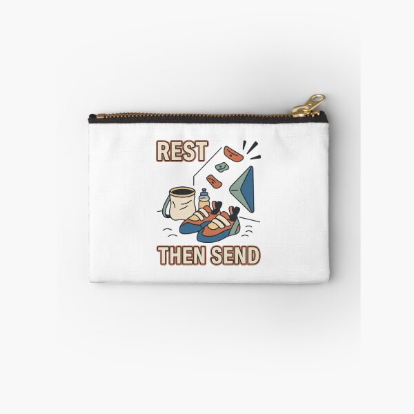 Item preview, Rest Then Send Minimal Bouldering Art designed and sold by GoofyShopp.