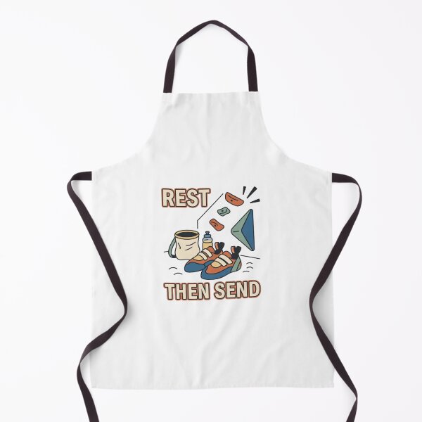 Item preview, Rest Then Send Minimal Bouldering Art designed and sold by GoofyShopp.