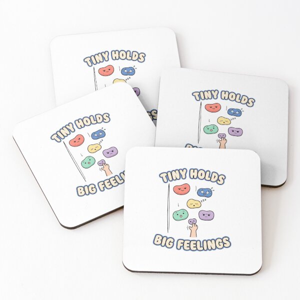 Item preview, Tiny Holds Big Feelings Cute Bouldering designed and sold by GoofyShopp.