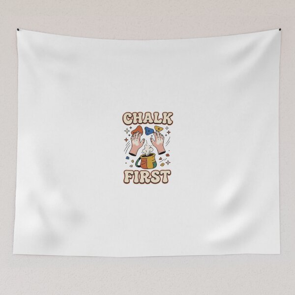 Item preview, Chalk First Retro Bouldering Design designed and sold by GoofyShopp.
