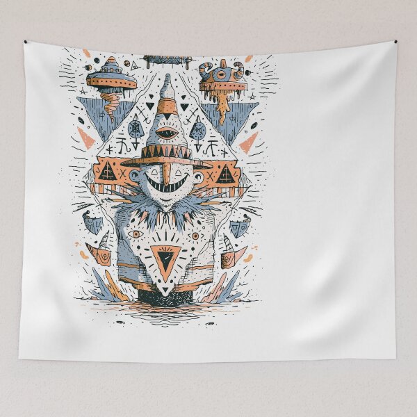 Item preview, Psychedelic Wizard Whimsical Cosmic Dreamscape designed and sold by Romgora.
