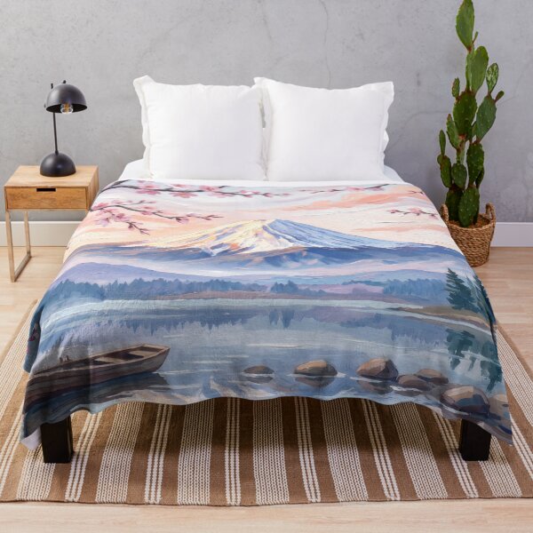 Item preview, Mount Fuji Cherry Blossom Sunrise designed and sold by RedPeaStudio.