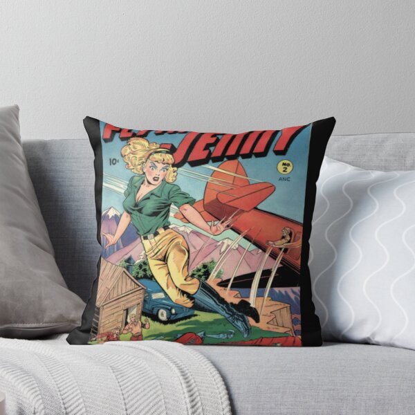 Item preview, Flyin Jenny Aviatrix Pin Up Comic Cover designed and sold by The Moth's Nest.