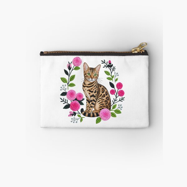 Item preview, Pink Rose Wreath – Bengal cat in a rosary designed and sold by Bengoer18.